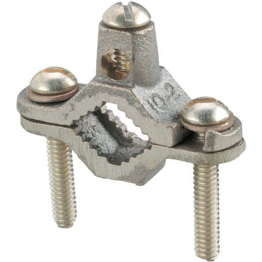 Steel City 1/2 In. to 1 In. #10 to #2 AWG Set Screw Ground Clamp